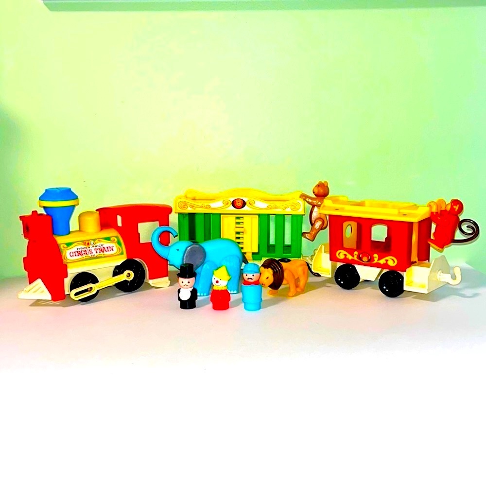 Vintage Fisher-Price Play Family Circus Train #991